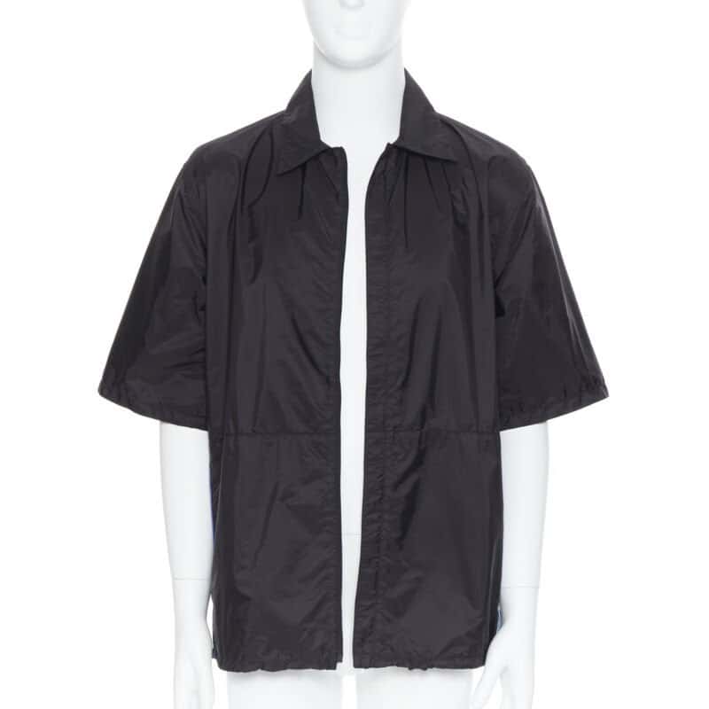 Prada Stripe Boxy Shirt Black Never worn, with tag - Inside View