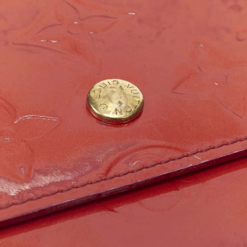 Louis Vuitton Vernis Long Wallet Red Good condition - Inside View