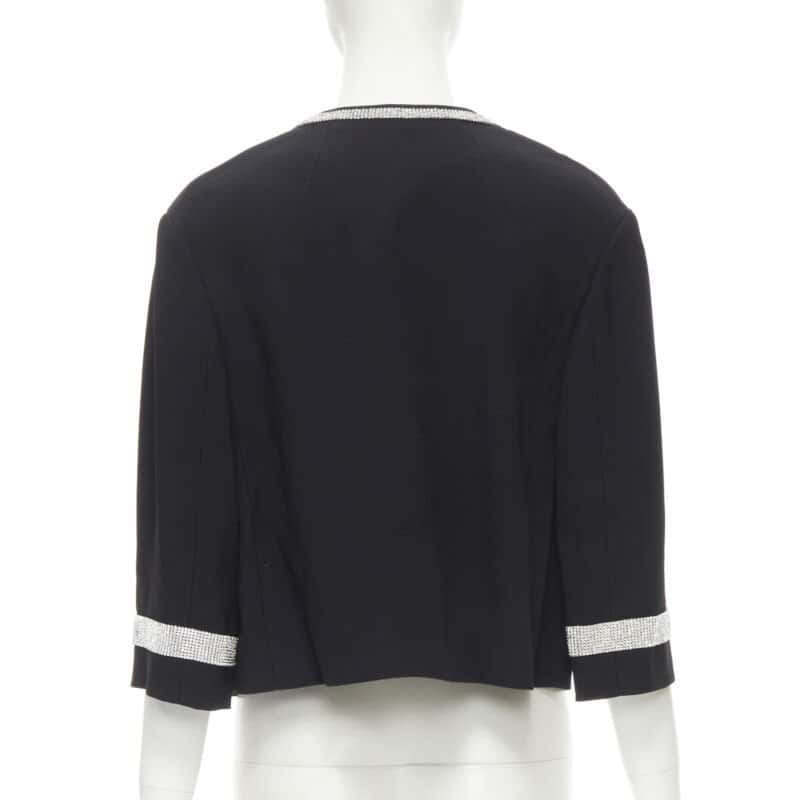 DOLCE & GABBANA Black Rhinestone Dinner Jacket Black Never worn - Box View