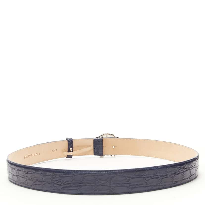 Versace DCU4140 DCO3V K8GP Navy Leather Never worn, with tag - Inside View