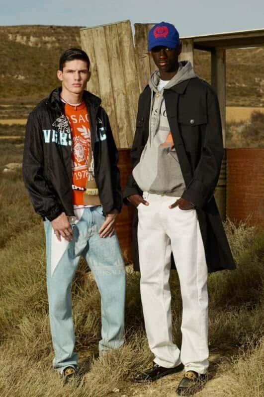 Versace Vintage Medusa Hat Blue Cotton Never worn, with tag - Back View