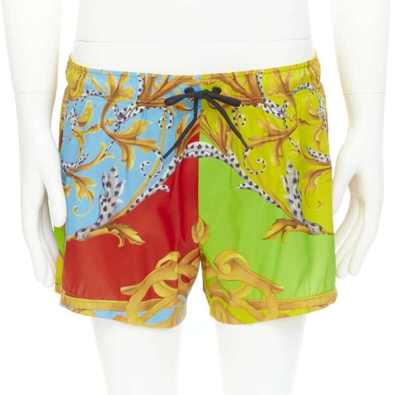 Versace Pop Swim Shorts MultiColor Polyester Never worn, with tag - Front View