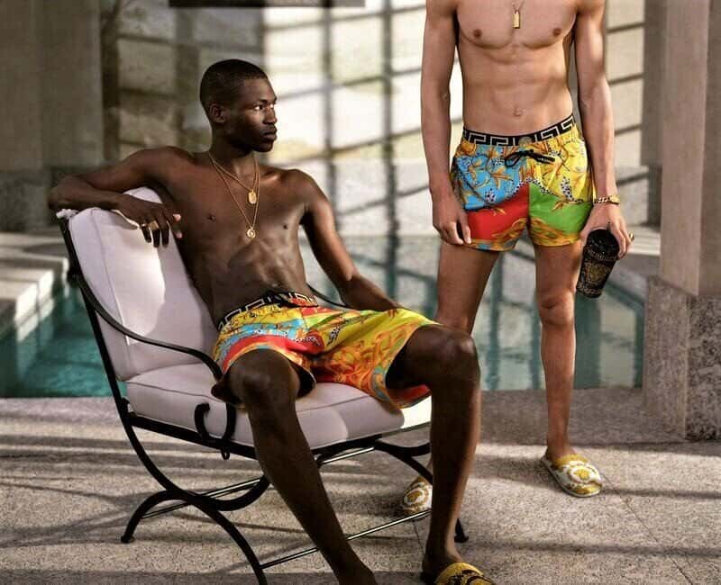 Versace Pop Swim Shorts MultiColor Polyester Never worn, with tag - Back View