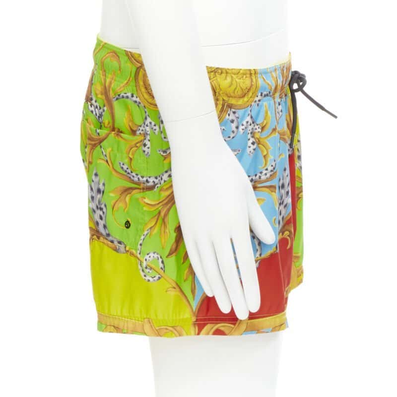 Versace Pop Swim Shorts MultiColor Polyester Never worn, with tag - Model View