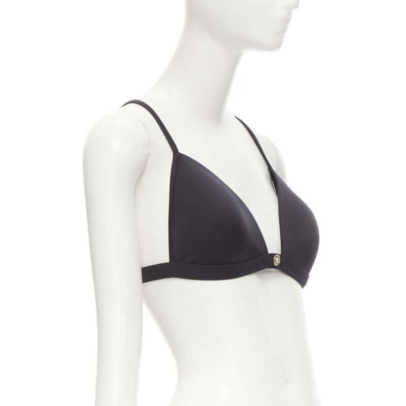 Versace Medusa Bikini Top Black Polyester Never worn, with tag - Inside View