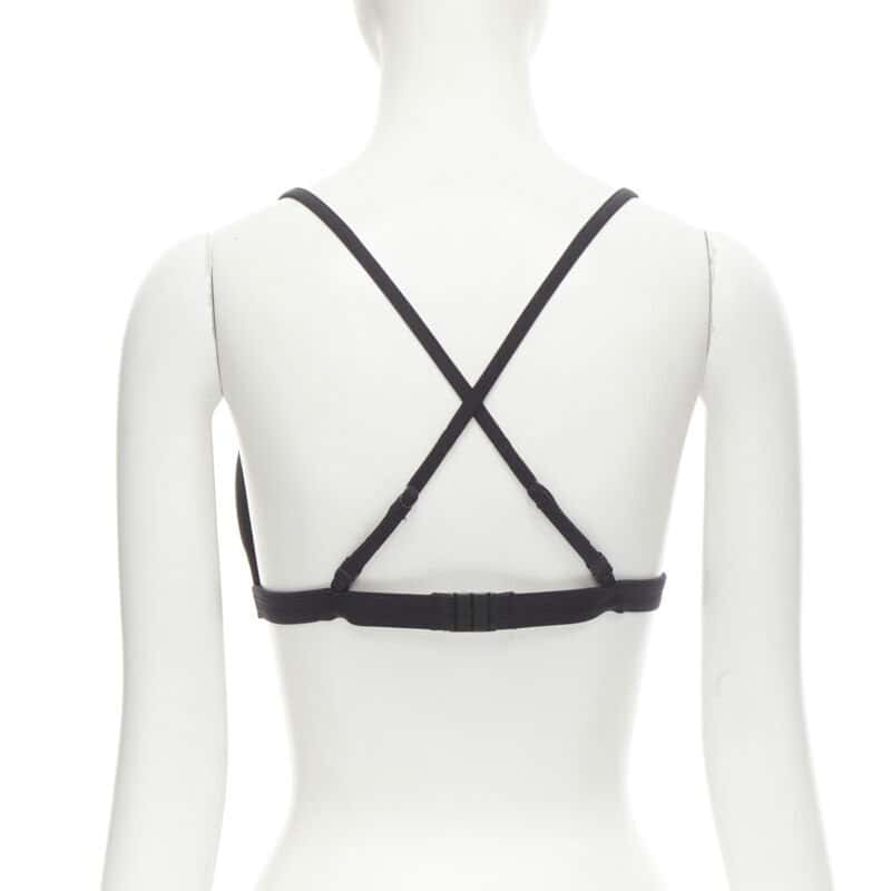 Versace Medusa Bikini Top Black Polyester Never worn, with tag - Box View