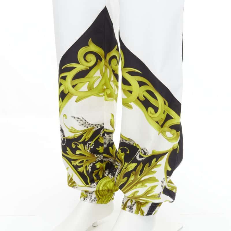Versace Baroque Track Pants White Never worn, with tag - Back View