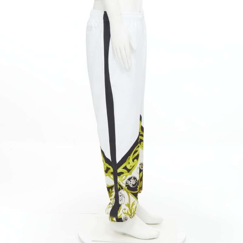 Versace Baroque Track Pants White Never worn, with tag - Model View
