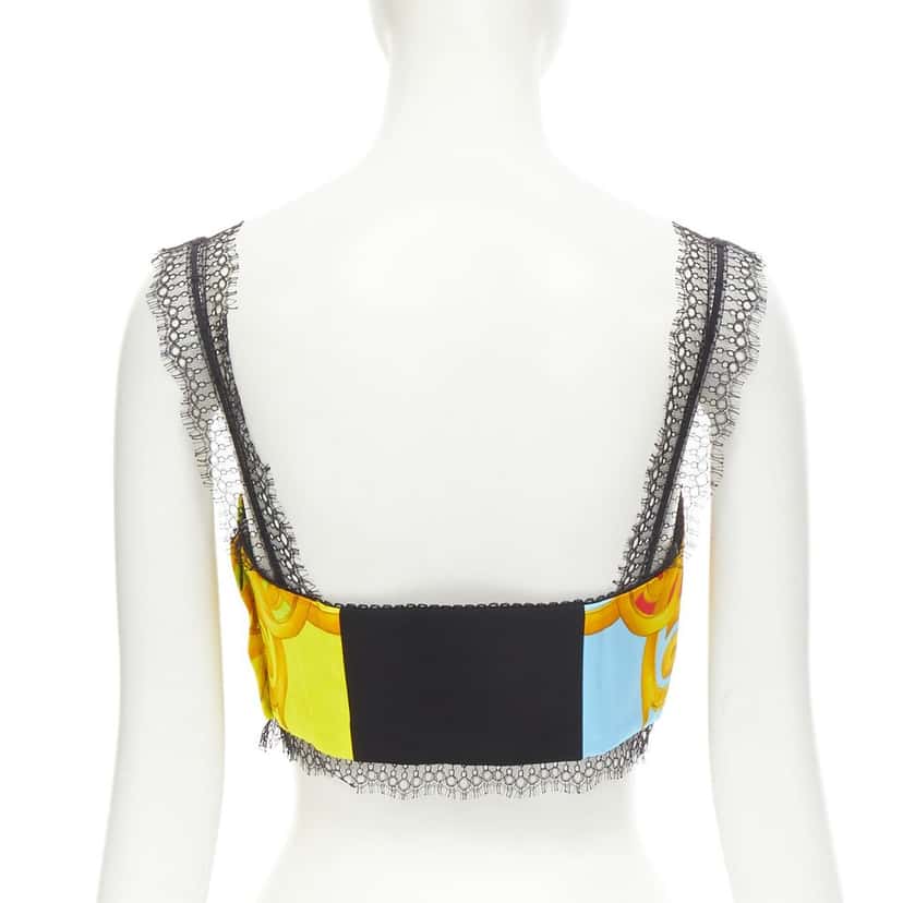 Versace Acanthus Lace Bustier MultiColor Polyester Never worn, with tag - Box View