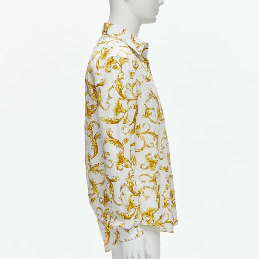 Versace A77215S White Cotton Never worn, with tag - Model View