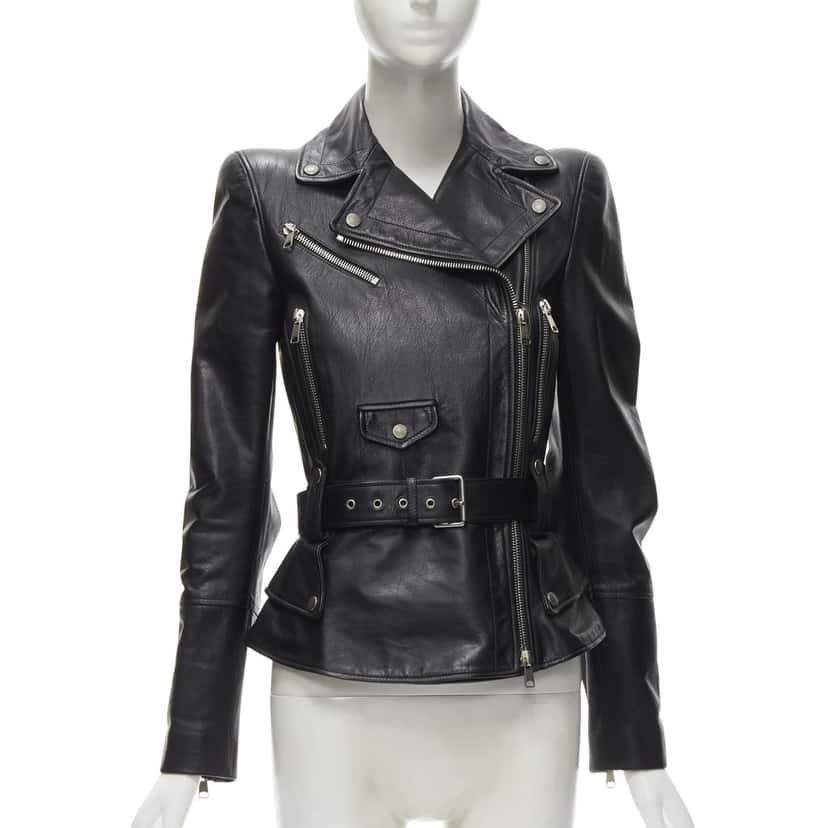 Alexander McQueen Product Black Leather Never worn, with tag - Front View