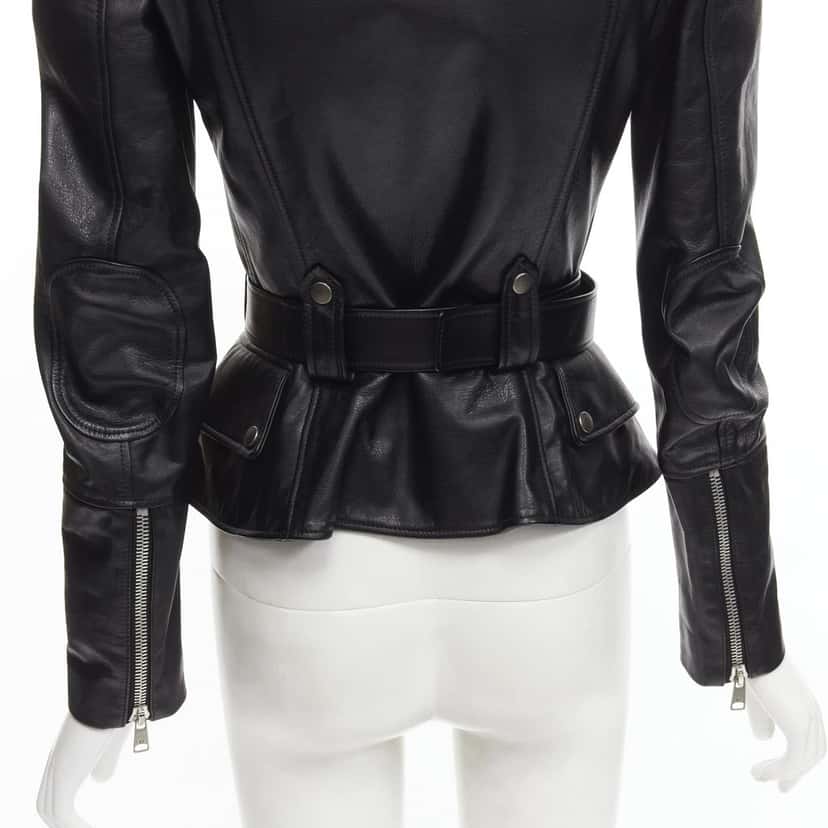 Alexander McQueen Product Black Leather Never worn, with tag - Back View