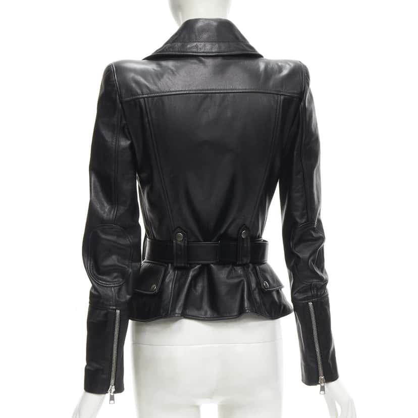 Alexander McQueen Product Black Leather Never worn, with tag - Box View