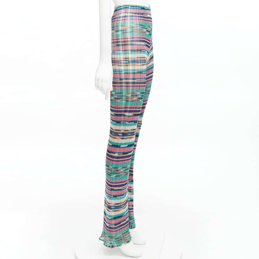 Missoni Psychedelic Flared Pants MultiColor Polyester Never worn - Model View