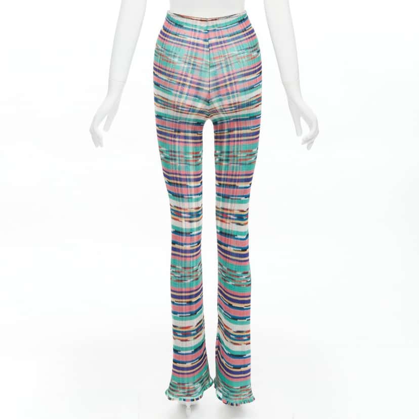 Missoni Psychedelic Flared Pants MultiColor Polyester Never worn - Box View