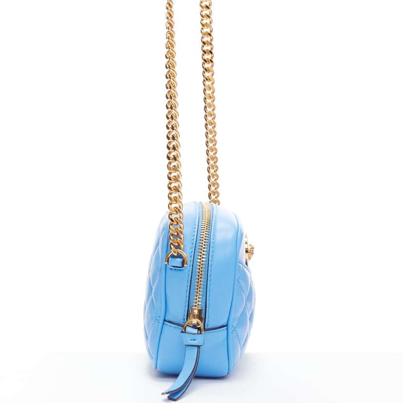 Versace 1008827 1A03912 !V57V Blue Leather Never worn, with tag - Model View