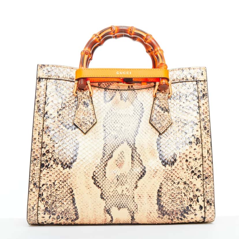 Gucci Diana NM Small Beige Leather Very good condition - Box View