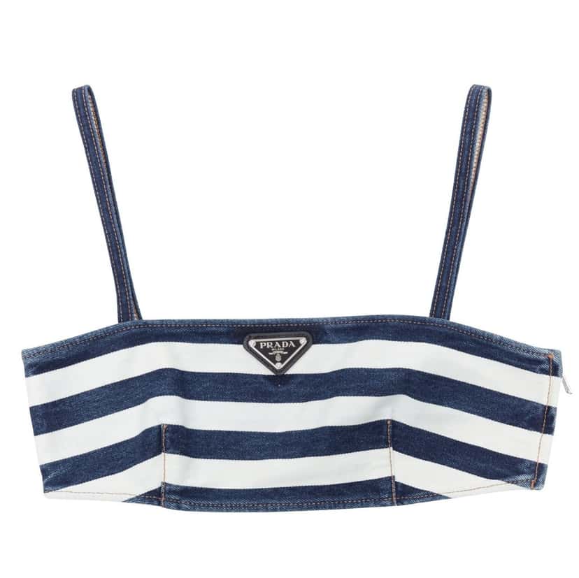 Prada Product Blue Denim Never worn, with tag - Front View