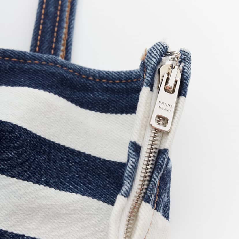 Prada Product Blue Denim Never worn, with tag - Inside View