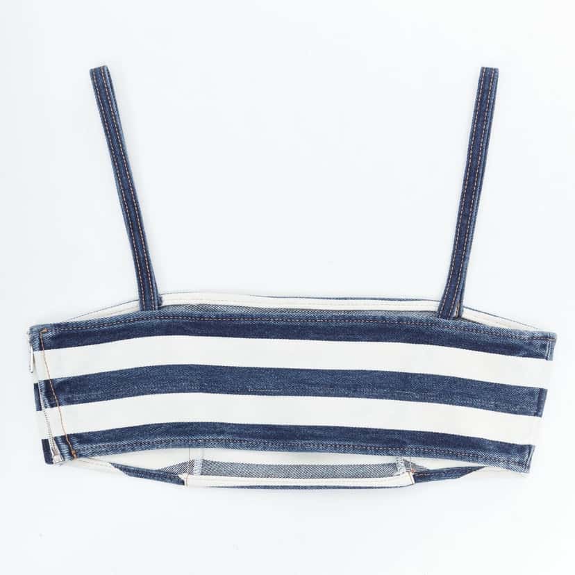 Prada Product Blue Denim Never worn, with tag - Model View