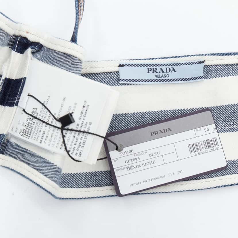 Prada Product Blue Denim Never worn, with tag - Box View