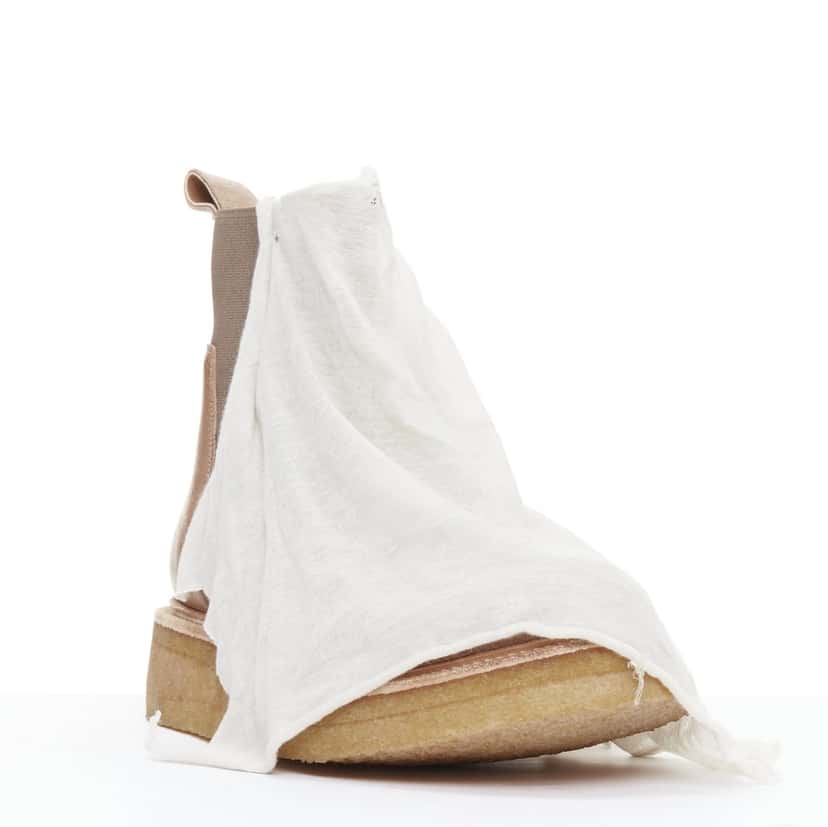 Rick Owens Star Charm Chain Bracelet Brown Leather Very good condition - Back View