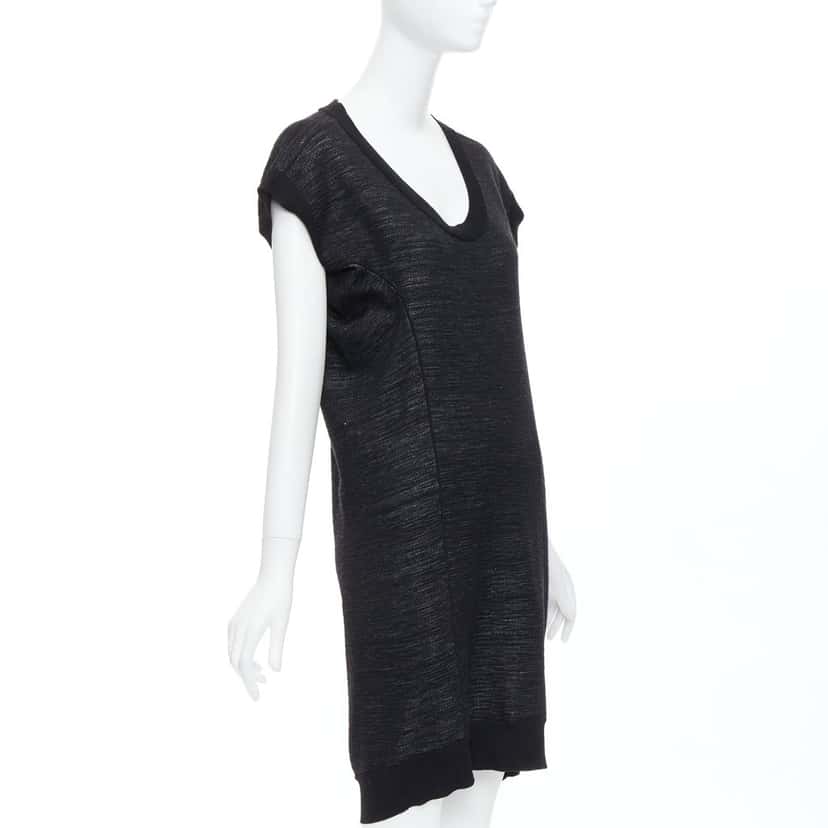 Yves Saint Laurent Batwing Wool Dress Black Wool Very good condition - Inside View