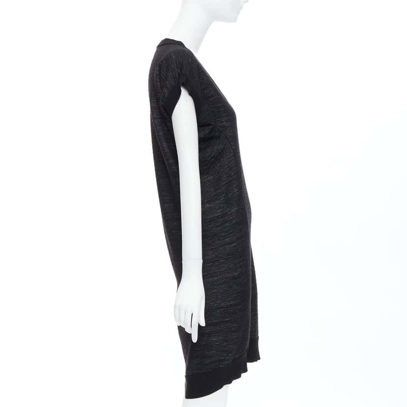 Yves Saint Laurent Batwing Wool Dress Black Wool Very good condition - Model View