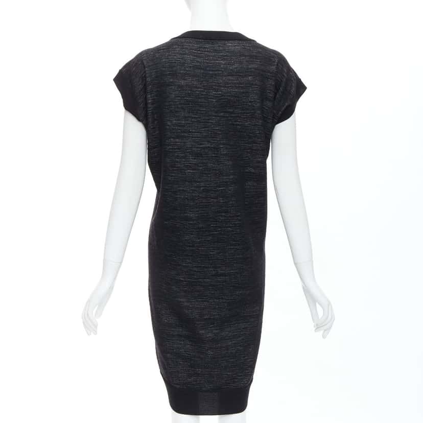 Yves Saint Laurent Batwing Wool Dress Black Wool Very good condition - Box View