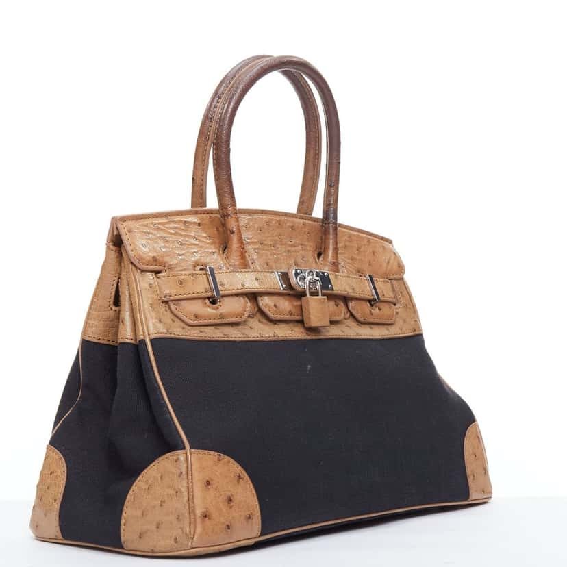 NON SIGNE / UNSIGNED Product Brown Leather Fair condition - Inside View