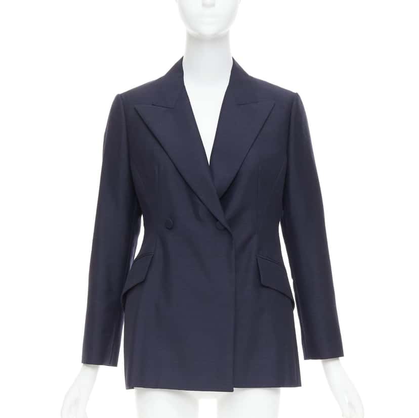 Dior Bar Navy Wool Very good condition - Front View