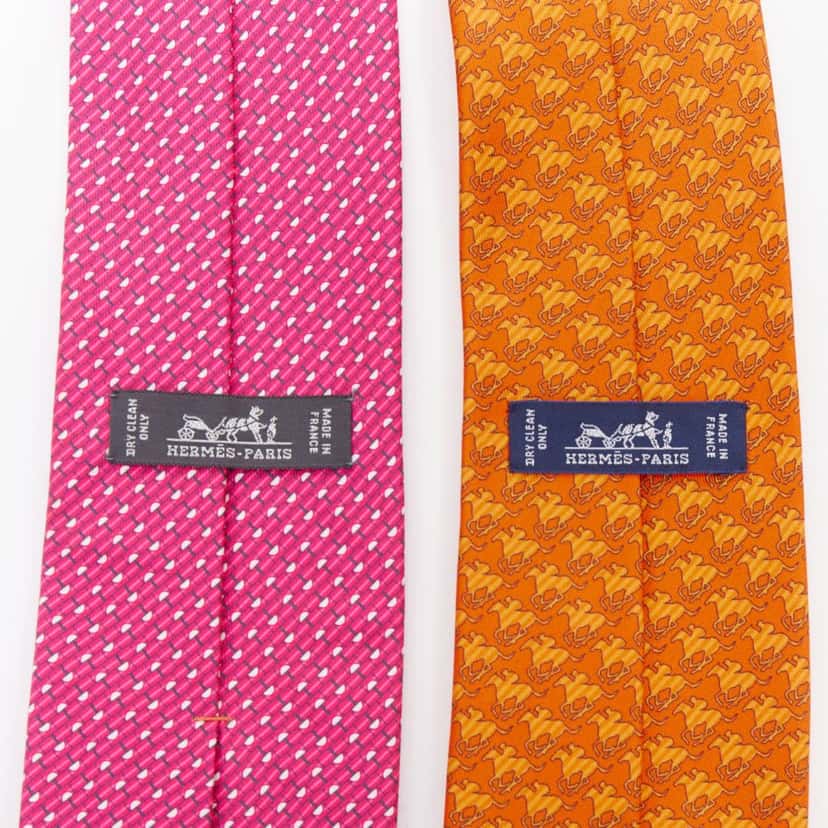 Hermes Product Orange Silk Very good condition - Back View