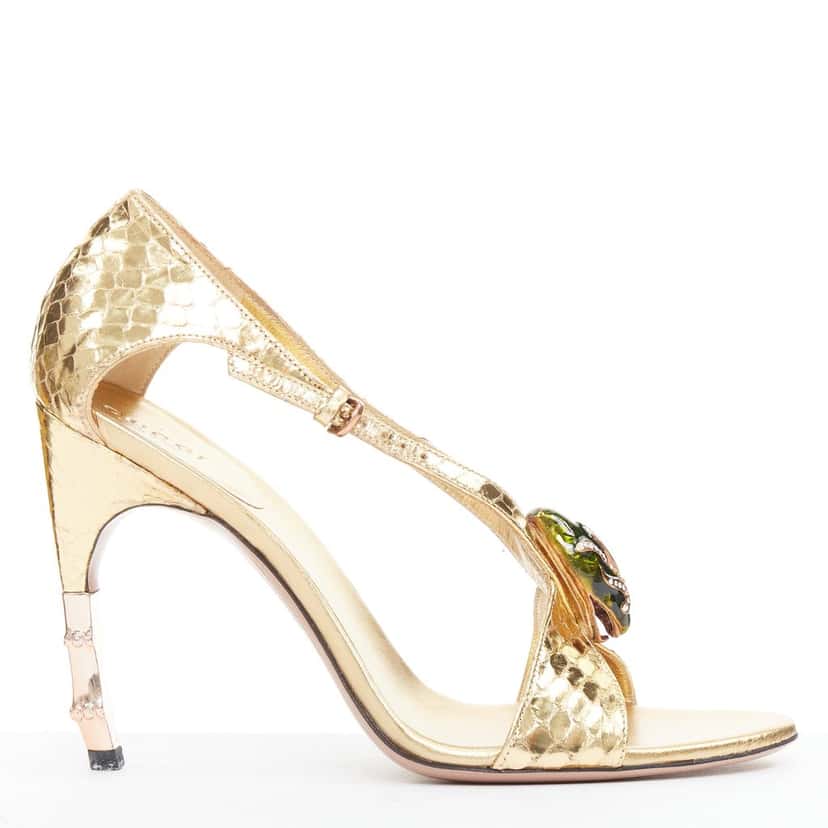 Gucci Product Gold Leather Very good condition - Back View