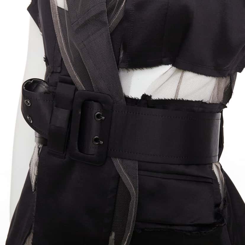 Comme Des Garcons Product Black Silk Good condition - Back View