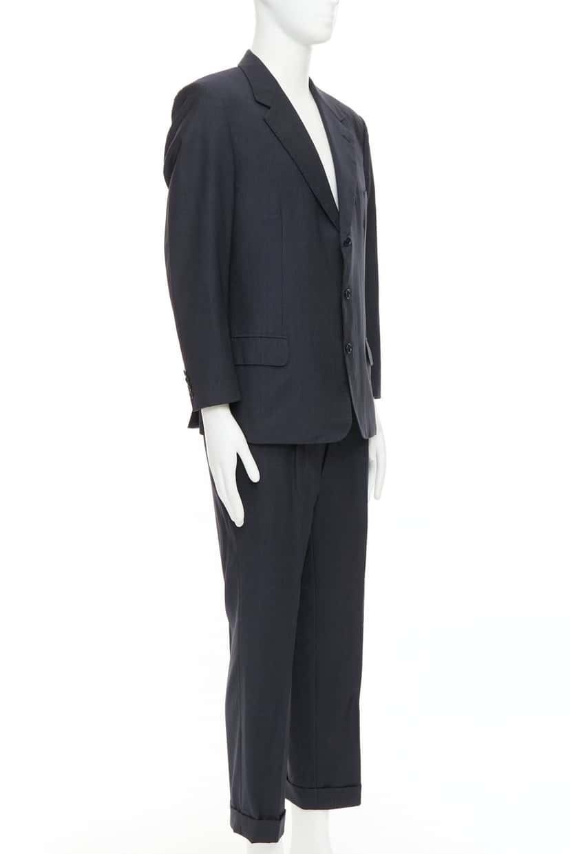 Brioni Cesare Navy Wool Fair condition - Back View