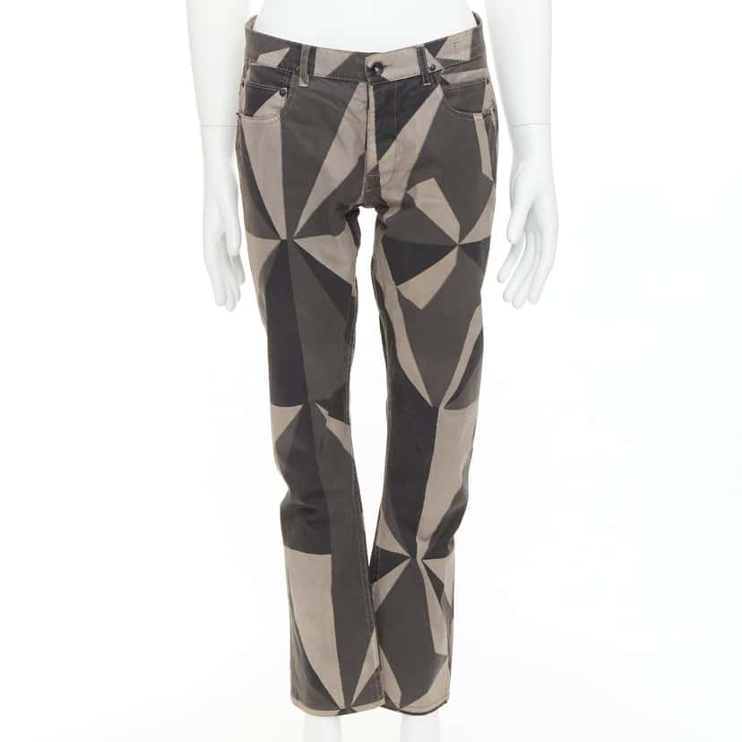 Rick Owens Island Geometric Detroit Khaki Cotton Fair condition - Front View