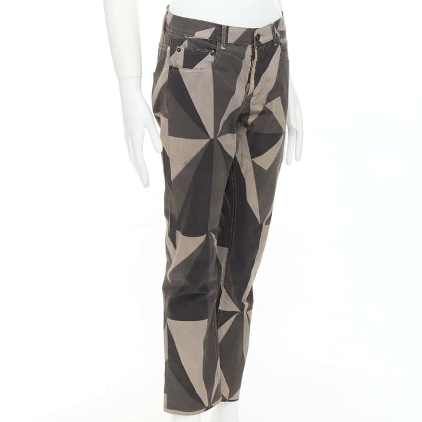 Rick Owens Island Geometric Detroit Khaki Cotton Fair condition - Inside View