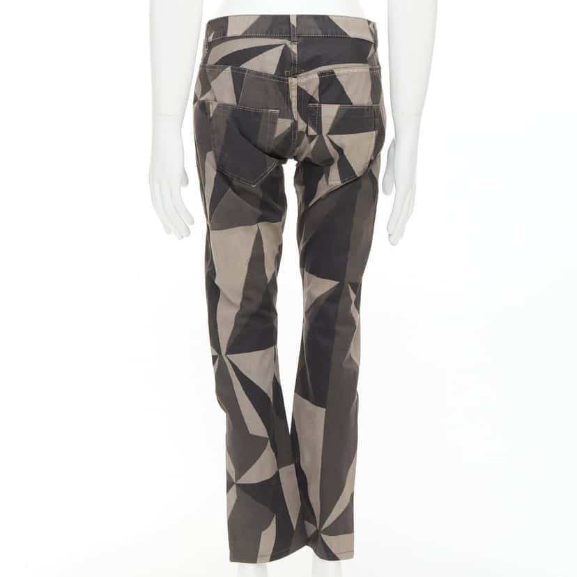 Rick Owens Island Geometric Detroit Khaki Cotton Fair condition - Box View