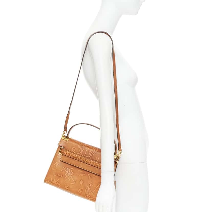 VALENTINO GARAVANI My Rockstud Brown Leather Good condition - Back View