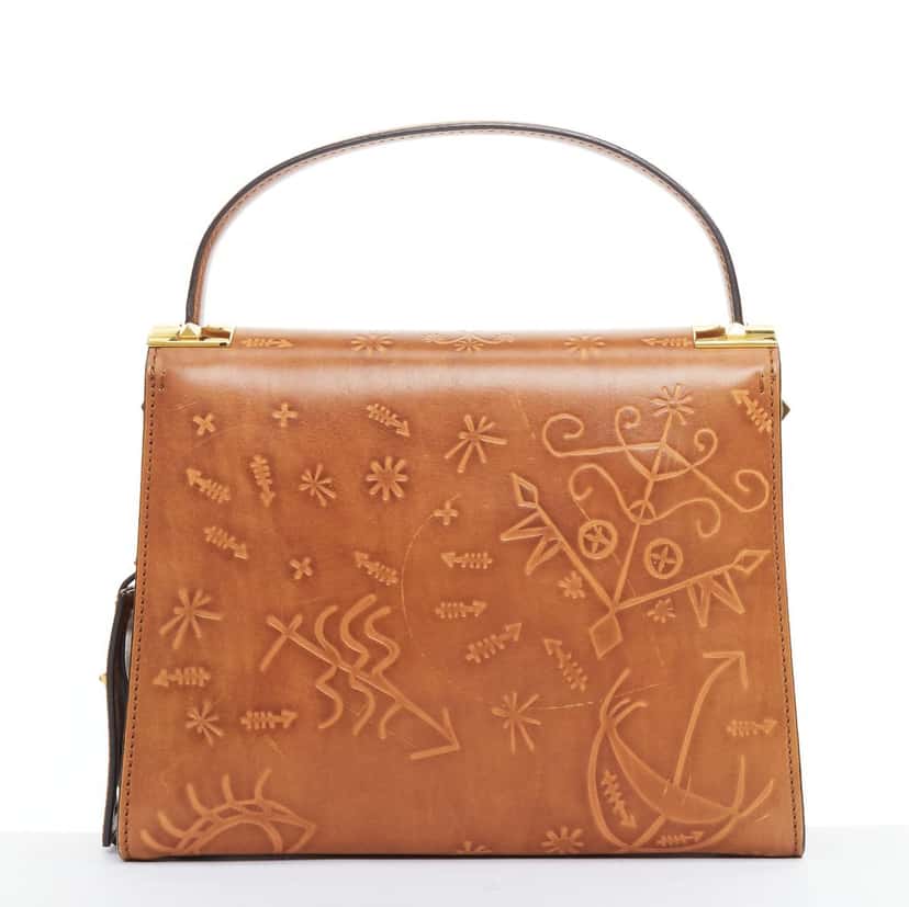 VALENTINO GARAVANI My Rockstud Brown Leather Good condition - Box View