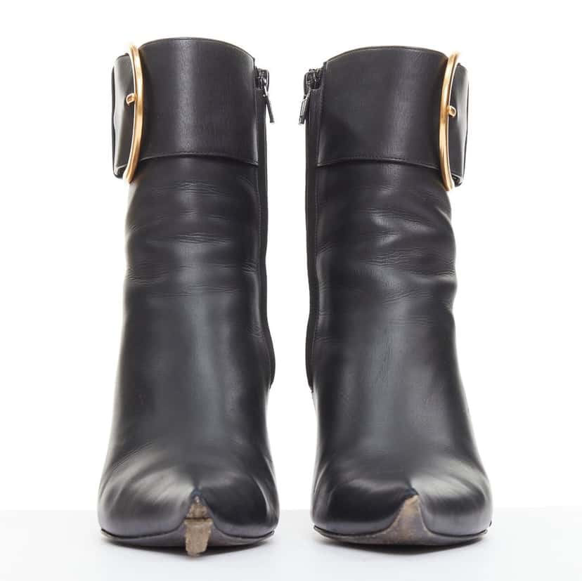 Balenciaga Essex 80mm Black Leather Fair condition - Inside View