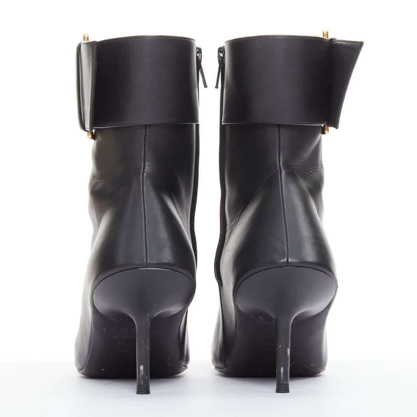 Balenciaga Essex 80mm Black Leather Fair condition - Box View