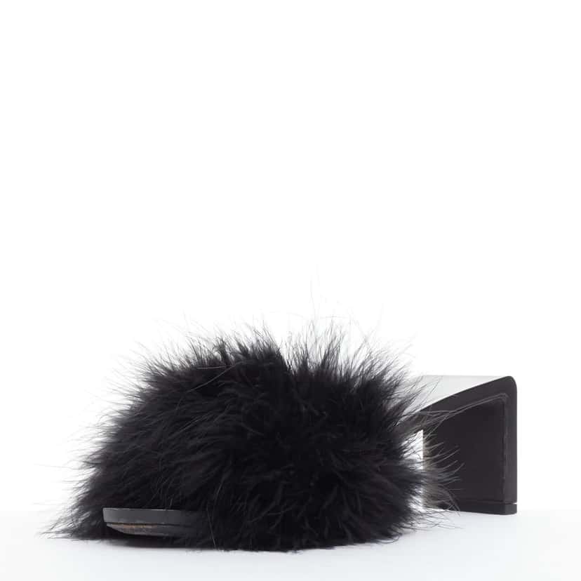 Balenciaga Boudoir Black Fur Very good condition - Box View