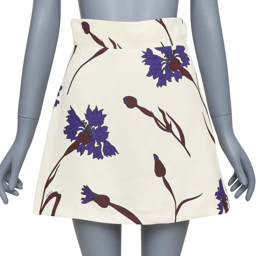 Miu Miu Product Ecru Viscose Very good condition - Front View