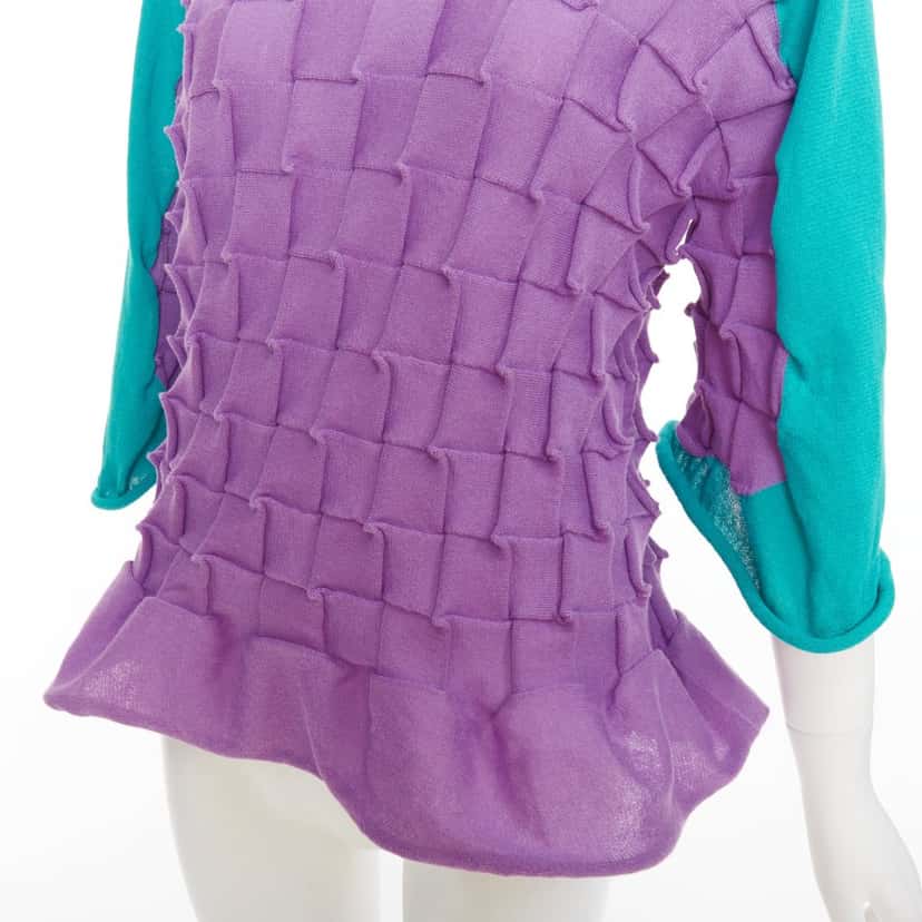 Issey Miyake Top Purple Cotton Very good condition - Back View