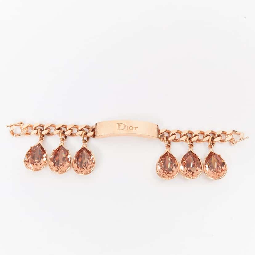 Dior Bracelet Gold Metal Good condition - Front View