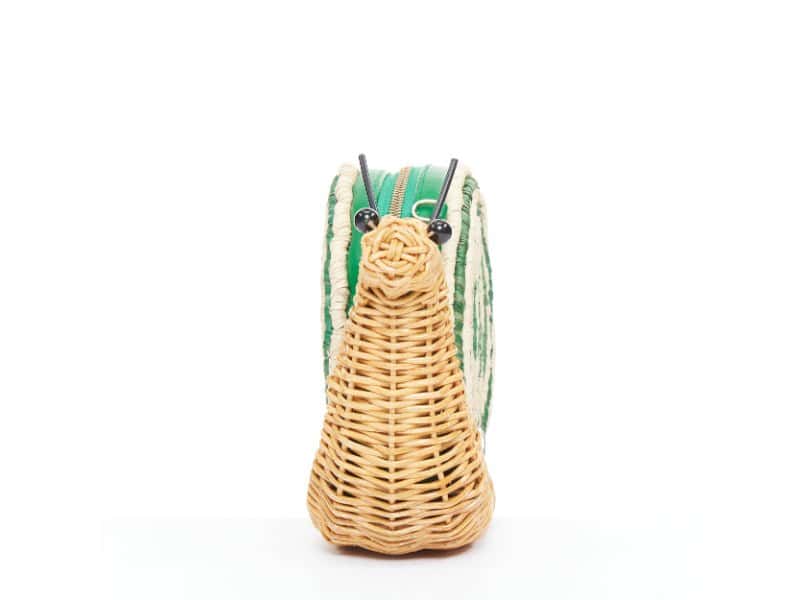 Kate Spade Spring Forward Wicker Snail Green Polyester Good condition - Model View
