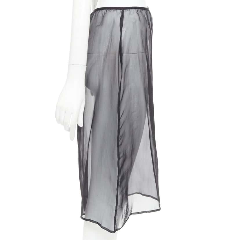 Dries Van Noten Skirt Black Silk Very good condition - Inside View