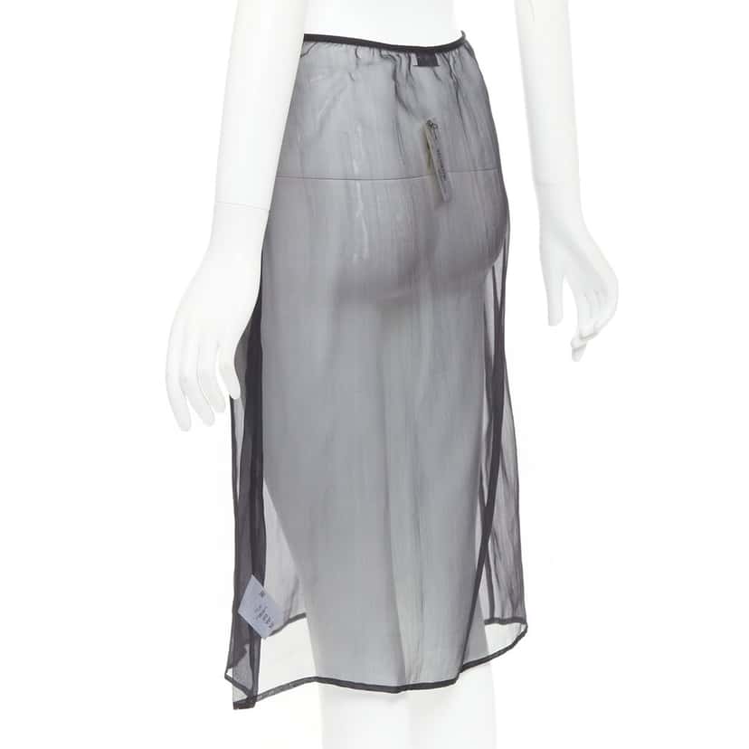 Dries Van Noten Skirt Black Silk Very good condition - Box View