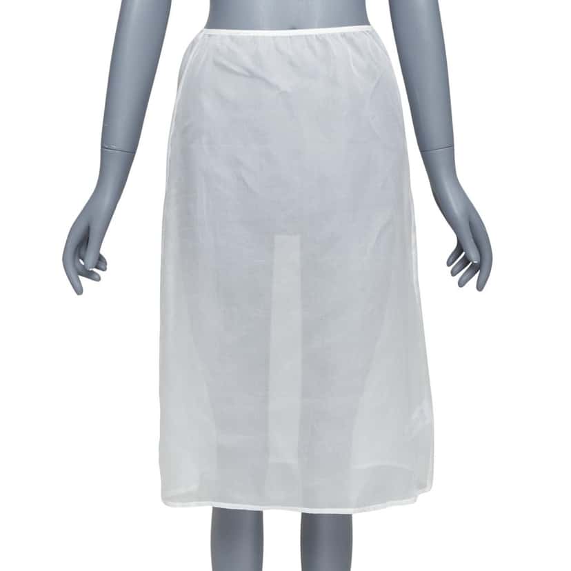 Dries Van Noten Skirt White Silk Very good condition - Front View